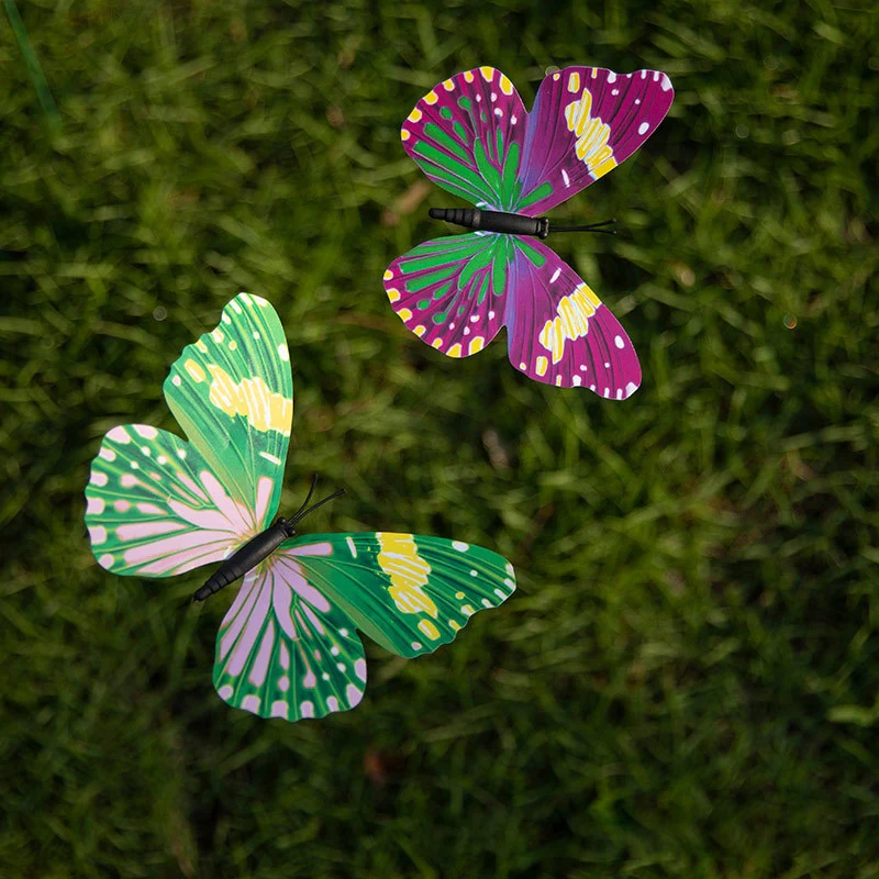 Flower Pots 10pcs Butterflies Garden Yard Planter Colorful Whimsical Butterfly Stakes Decoracion Outdoor Decor