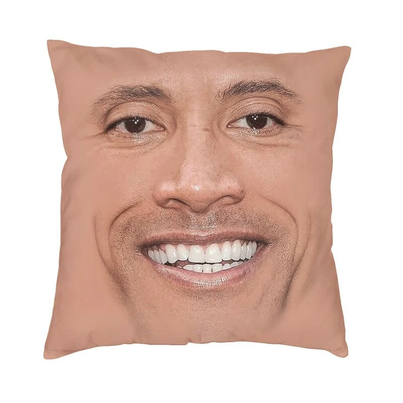 The Rock Face Dwayne Cushion Cover For Sofa Home Decorative American