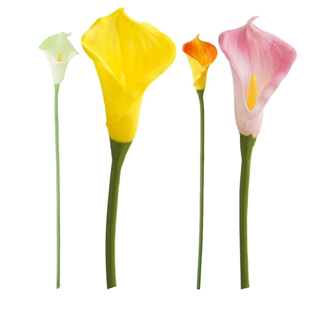 

20piece Pets Friendly Beauty Durable Artificial Calla Lilies For Wedding Bouquets No Watering