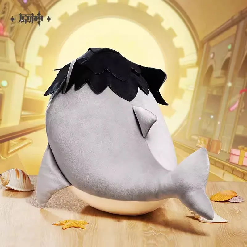 Genshin Impact Wriothesley Teyvat Zoo Themed Series Pillow Original Cosplay Plush Shark Prop Gifts