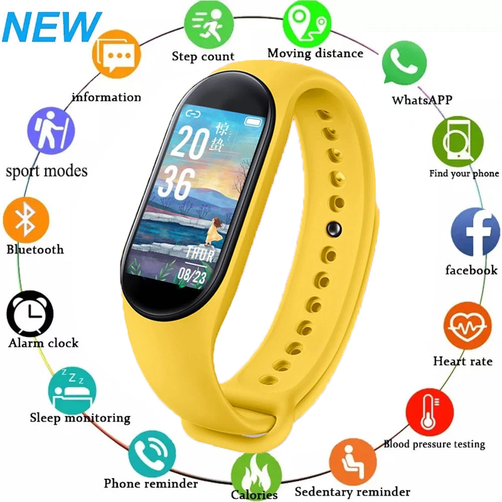 New M7 Children Kids Smart Watch Boys Girls Sport Smartwatch IP67 Waterproof Smart Clock Kid Gifts Smart Watch For Android IOS 4