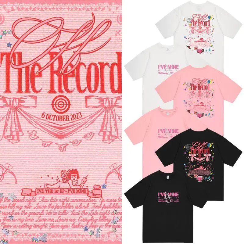 

I'VE MINE t shirts IVE 2023 Concert the Record Album T-shirt Heavy 100% Cotton Tees Unisex