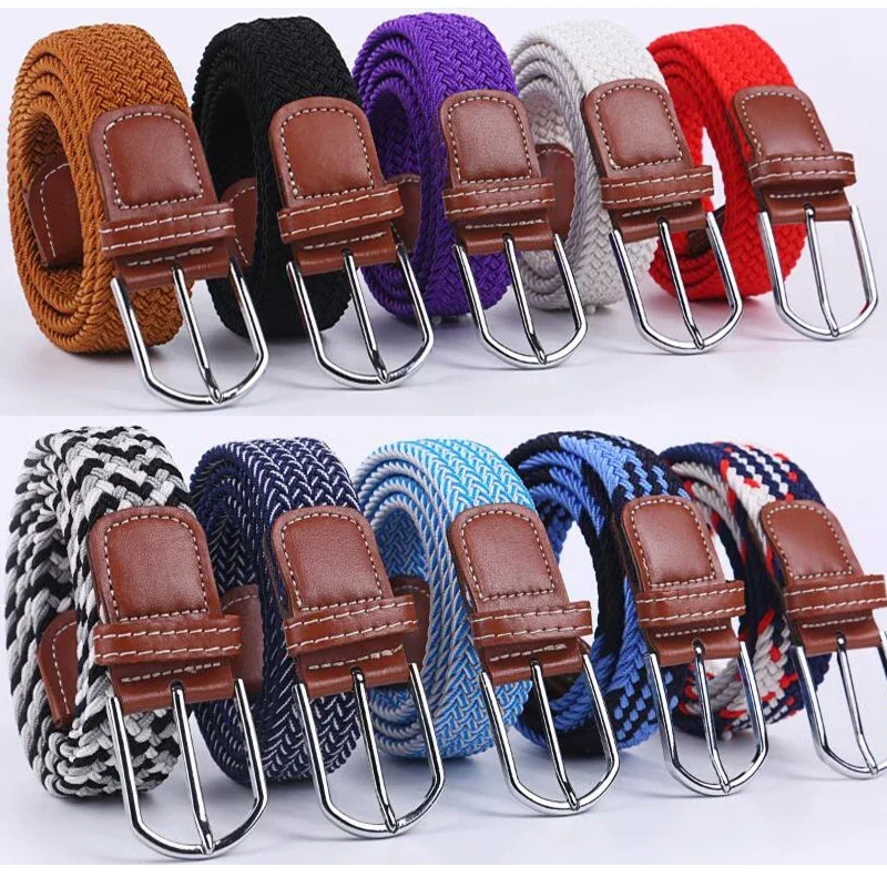 Canvas Belt Needle Buckle Men Women 107/120/130cm