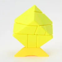 Ghost Ninja 3x3x3 Irregular Magic Cube Twist Puzzle Stickerless Fancy Toy Educational Toys Kid Game Yellow 1