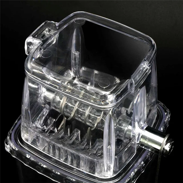 A24F-Household Manual Ice Crusher Transparent Multi-Purpose Hand Shaved Ice Machine, Shaved Ice Machine 3
