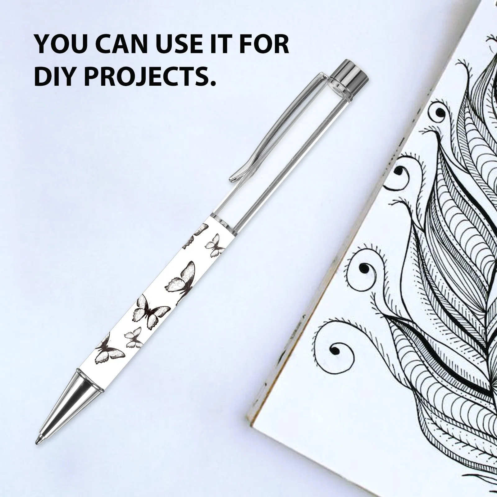 열전사 코팅된 승화 블랭크 펜, 맞춤 이름 패턴 인쇄 가능, 학생 선생님 선물용, 승화 볼펜