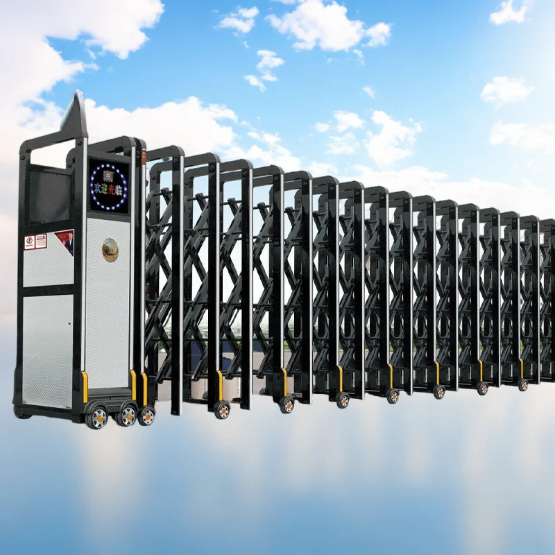 Aluminum alloy factory gate Factory construction site Electric door
