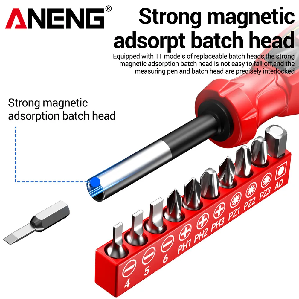 ANENG B21 비접촉식 전압 테스터 펜 AC 30V -1000V 충전식 전압 NCV 전선 감지기 브레이크포인트 탐지기 전기 기술자용 도구