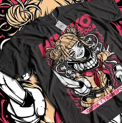 Kawaii Girl Anime Graphic T - Shirt - Himiko Toga Design - S (WHITE)