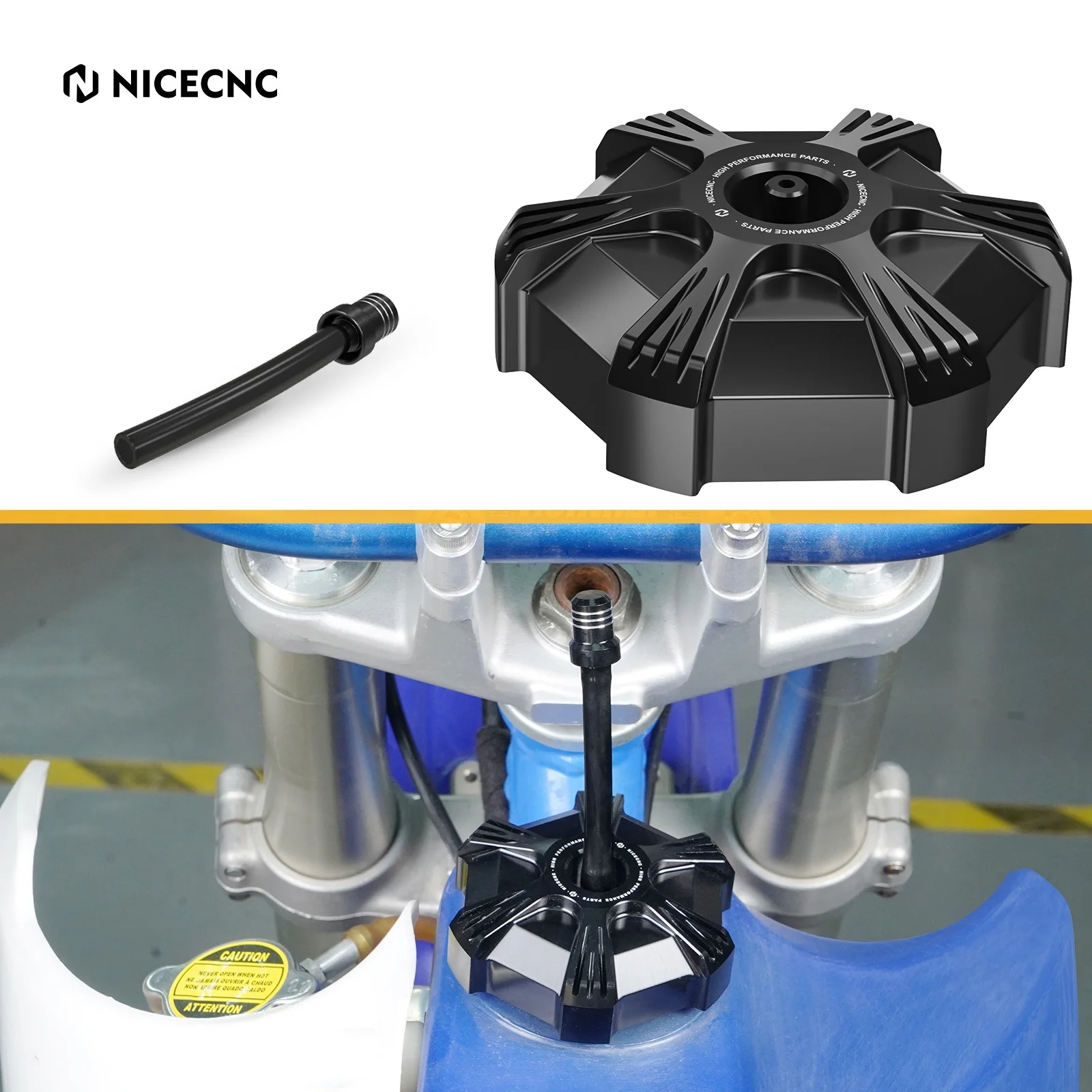 

NICECNC Motorcycle Fuel Tank Cap For YAMAHA YZ85/LW YZ125 250 YZ250F YZ450F Motocross Breathable Protective Cover Accessories