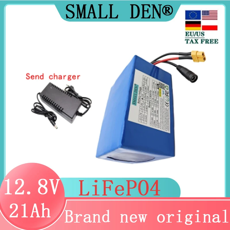 

32700 21Ah 12.8V Lifepo4 battery pack suitable for golf carts, marine solar systems, 12V electric boats, 5A chargers motorcycle