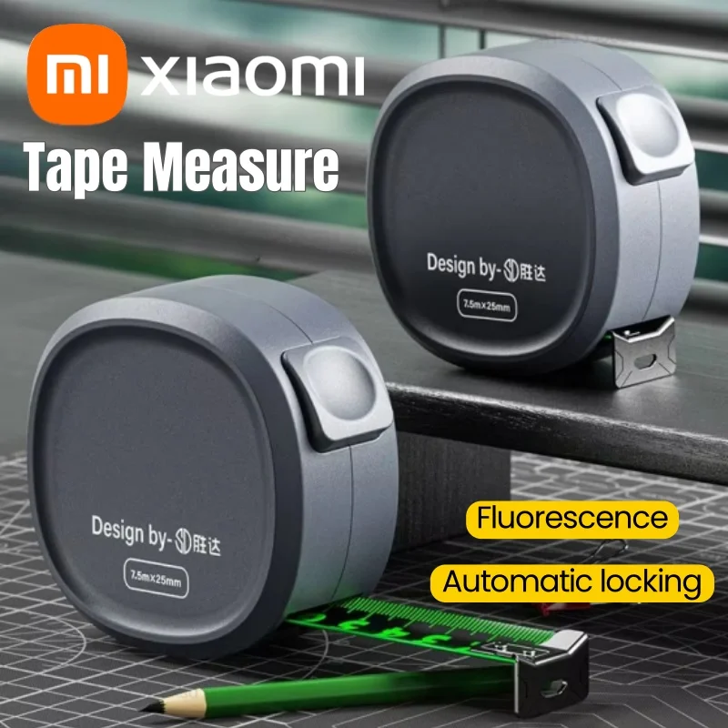 Xiaomi Tape Measure Self-locking Steel Tape 10M Portable Woodworking Measure High-Precision Retractable Ruler Measuring Tool tape measure measuring tape