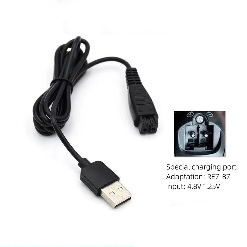 Per Panasonic Re7-87 Re7-59 Es-Lf50 Es-La10 Es-La50 Es-La92 Acr3 Acr4 Serie Acr5 Rasoio 4.8V 5V 1.25A Caricatore Usb Compatibile