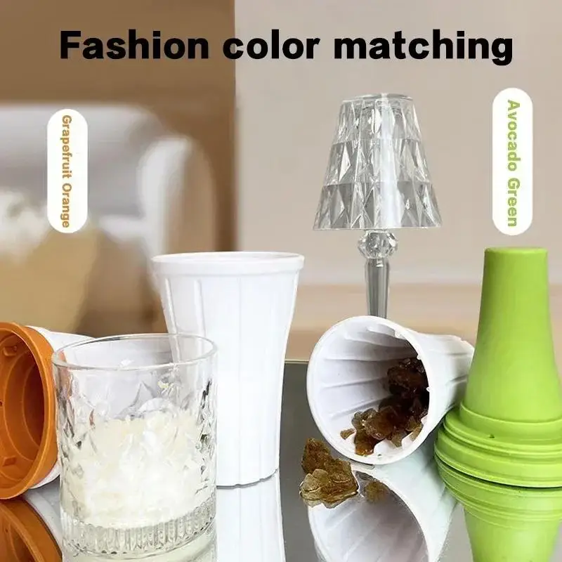 TPE Smoothie Cup Pinch Cup Homemade Crushed Ice Slush Squeeze Cups Diy Cold Beverage Household Kitchen Quick-Frozen Shakes Cup