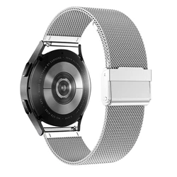Premium 20-22mm Metal Stainless Steel Watch Strap Bracelet for 20mm (Silver 1)