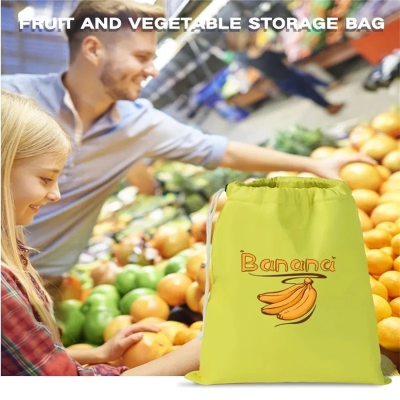 Banana bundle pocket storage bags, reusable for fruits vegetables food