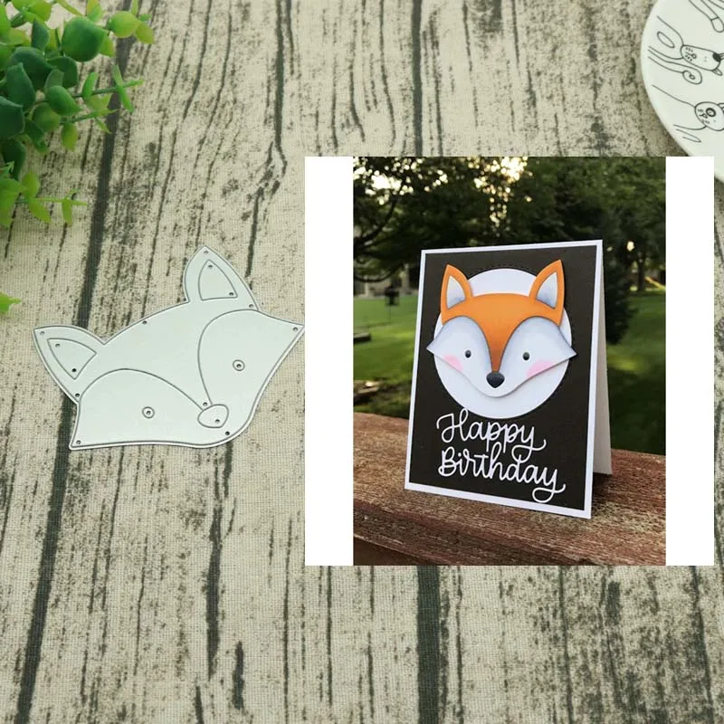 Addycraft Fox Metal Cutting Dies Cut Die Mold Scrapbook Paper Craft Knife Mold Blade Punch Stencil Dies