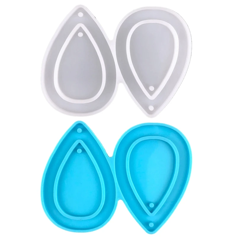 Water Drop Shaped Earrings UV Epoxy Resin Mold Handmade Necklace Keychain Pendants Silicone Mould DIY Crafts Mould 264E