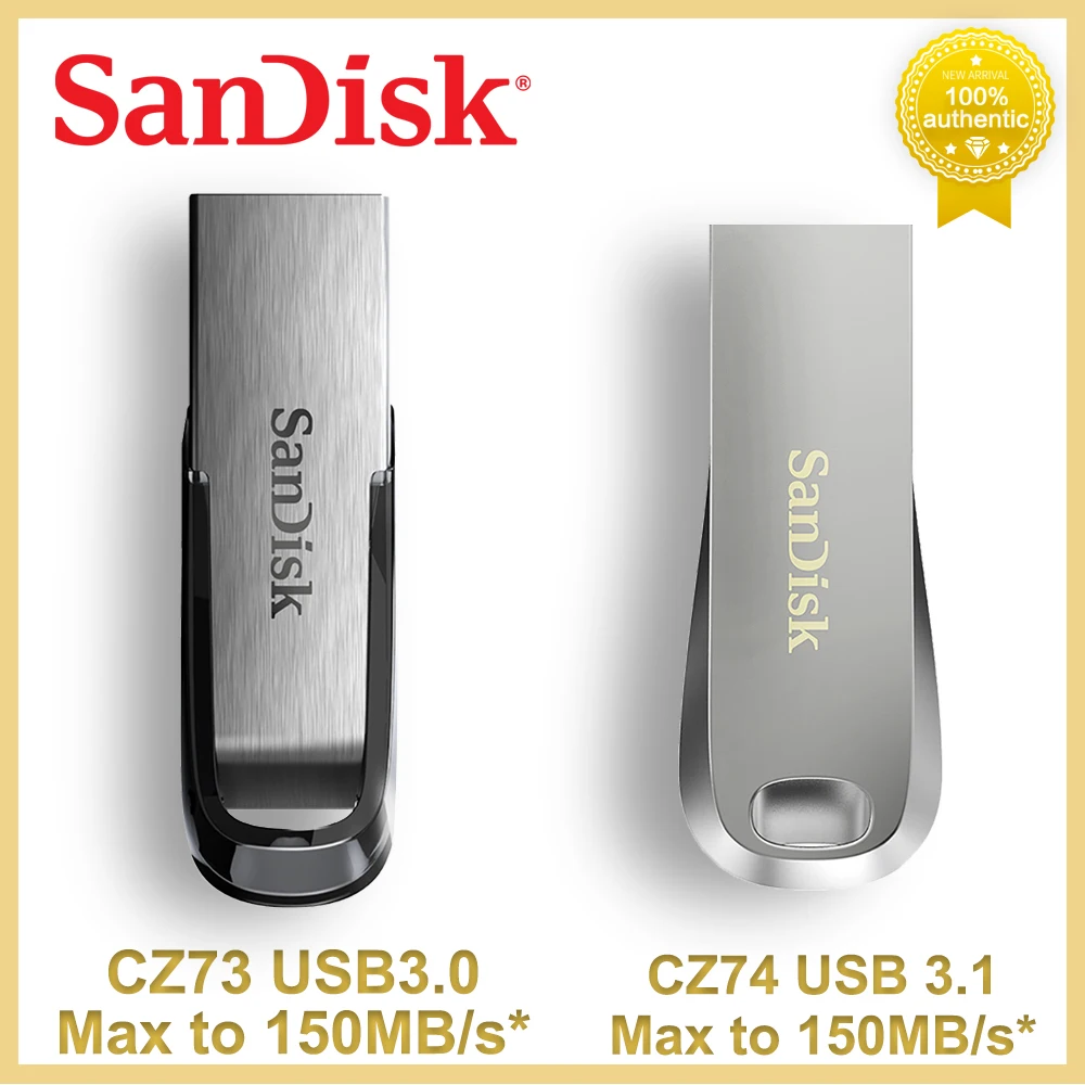  SanDisk Pendrive For Laptop Tablet Car High speed up to 150MB/s Metal Memory Stick USB 3.1 Gen1 SDCZ74 SDCZ73 Flash Drive USB3.0 