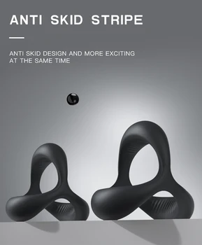 Drop Shipping Soft Silicone Penis Toys Sex Adult Dildo Cock Ring Sex Toys for Male Cock Ring penis extender and viberator 5