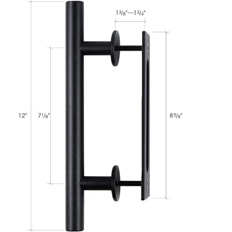 42" x 96" Unfinished Supported Multi-Section Barn Door With 8' Sliding Door Hardware Kit Double-Sided Simple Assembly Required 6