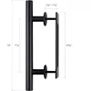 42" x 96" Unfinished Supported Multi-Section Barn Door With 8' Sliding Door Hardware Kit Double-Sided Simple Assembly Required 6