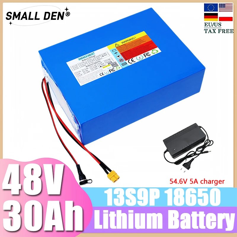 

Литиевый аккумулятор 13S9P 18650, 48 В, 30 Ач, 1000 Вт, 30 А