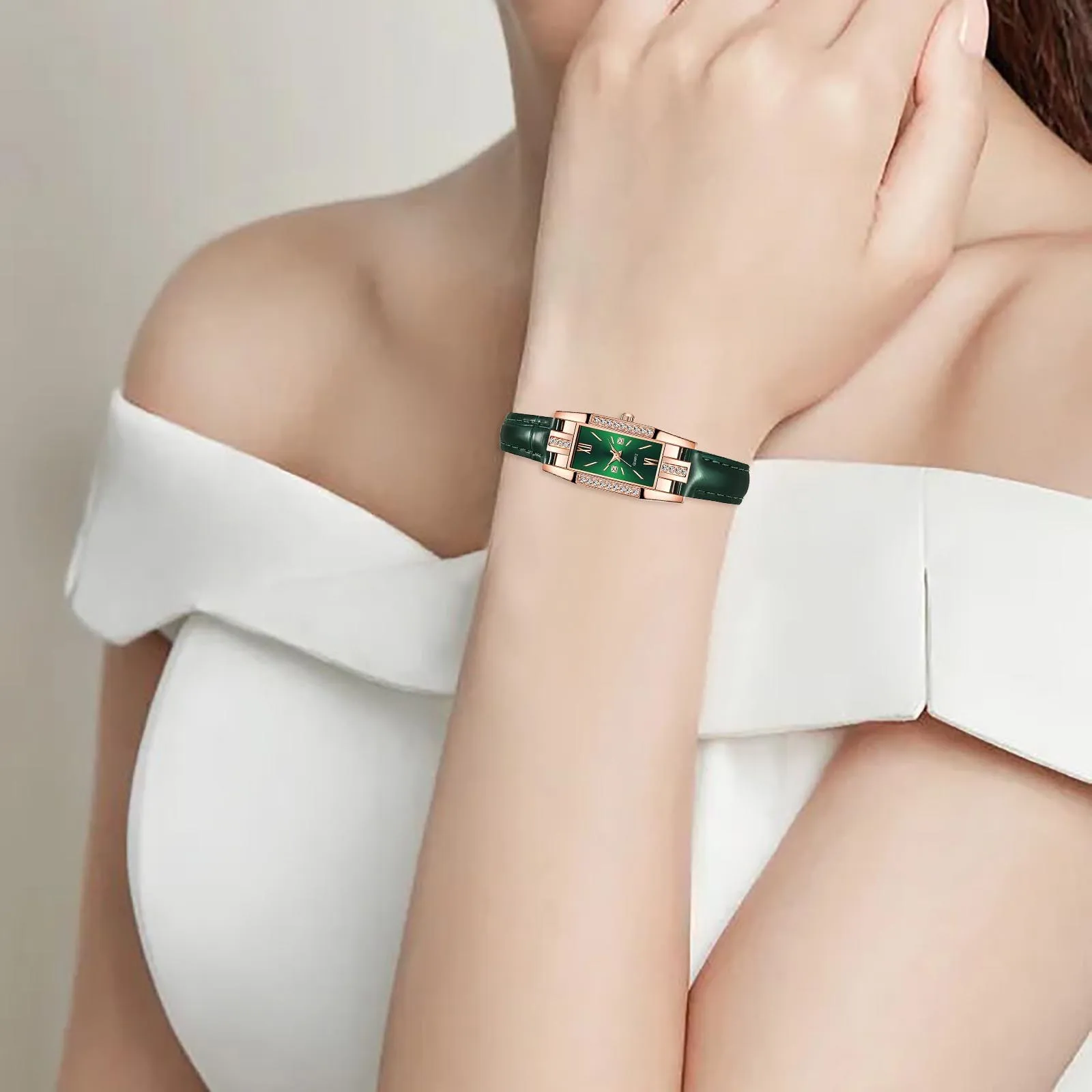 Quartz Watch Womens Watch Luxury Quartz Wristwatch Female Watches Simple Ladies Watches Frosted Belt Fashion Quartz Wristwatches For Women