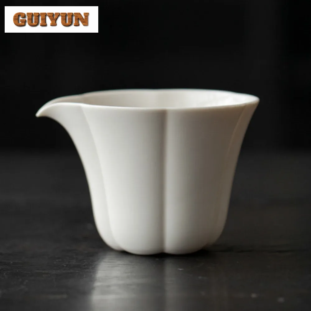 250ml Retro Plant Grass Wood Tea Pitcher Exquisite Petal Mouth Cha Hai Coffee Mug Justice Cup Flower Tea Teaware Craft Supplies