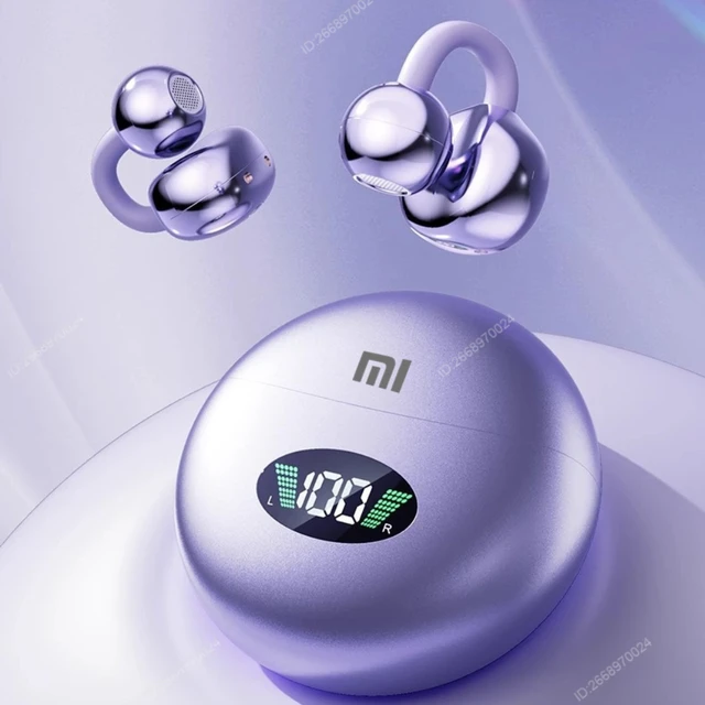 Auricolari Bluetooth wireless Xiaomi con clip Alta qualità del suono Cuffie con batteria lunga Durata perfetta per lo sport Stile di vita attivo 5