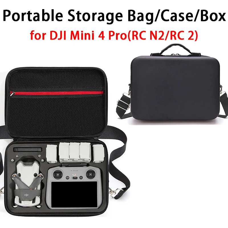 DJI Mini 4 Pro Bag Storage Box RC-N2 Small Grey/black Body Bag Fly-more Combo Crossbody Case for DJI Mini 4 Pro Accessories
