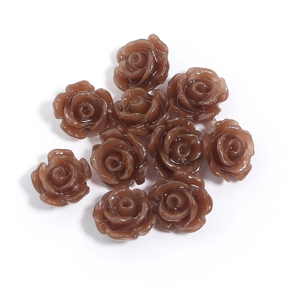 Elegant Rose Camelia Flower Beads - Premium Artificial Coral for DIY Jewelry and Accessories