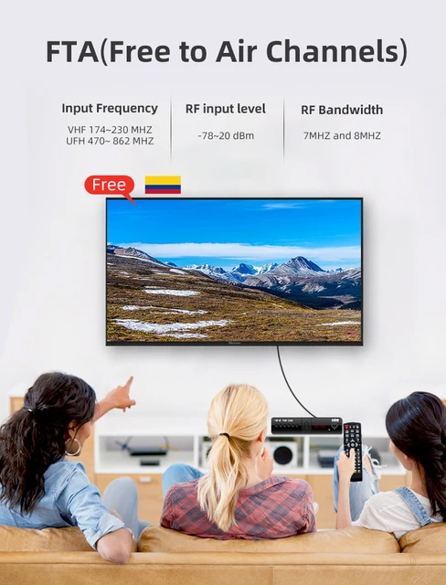 DVB-T2 TDT Digital TV Decodificador Set Top Box for Colombia - AliExpress