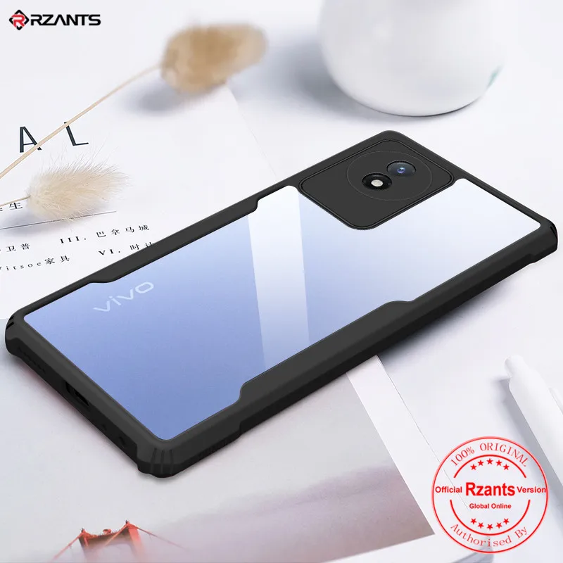 Rzants For Vivo Y02 4G Case Hard Air Bag Protection Slim Clear Cover