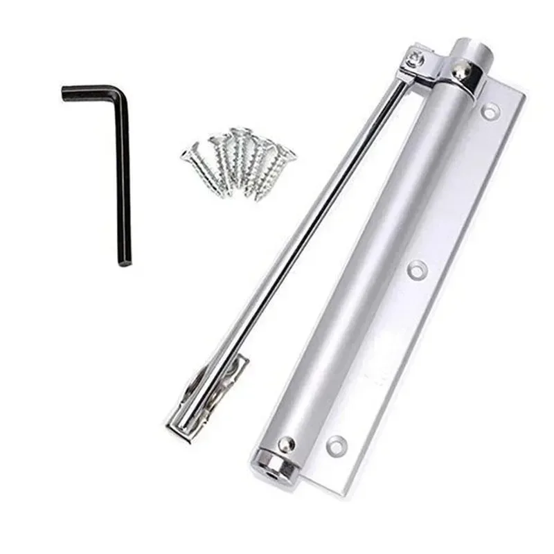 Adjustable Door Closer Aluminum Alloy Automatic Spring Soft Close Fire-proof Heavy Duty Hardware WF
