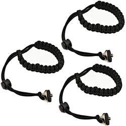 Braided Nylon Wrist Strap Safety Rope with 1/4 Screw Attachment - 3x Anti - lost lanyard