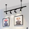 Hanging Led Track Lights 220V Whole Set  Adjustable Hang Rod Rail 0.5M COB Ceiling Track lamp For Clothing Shop Living Room Home 1