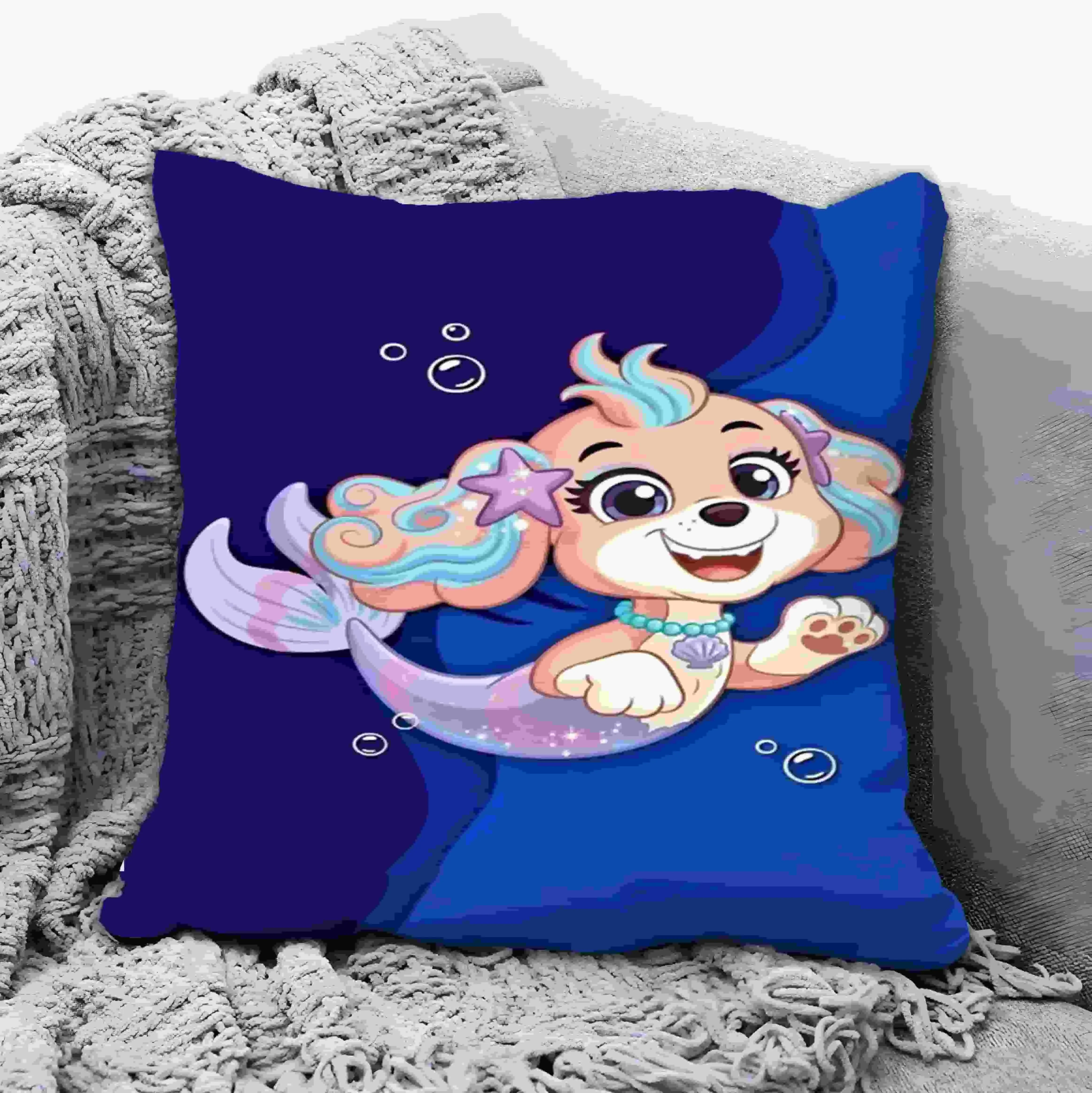 Cartoon Square Pillow Awaii Anime Soft Waist Sofa Cushion Printing Throw Pillow Throw Bedroom Pillows Cute dog