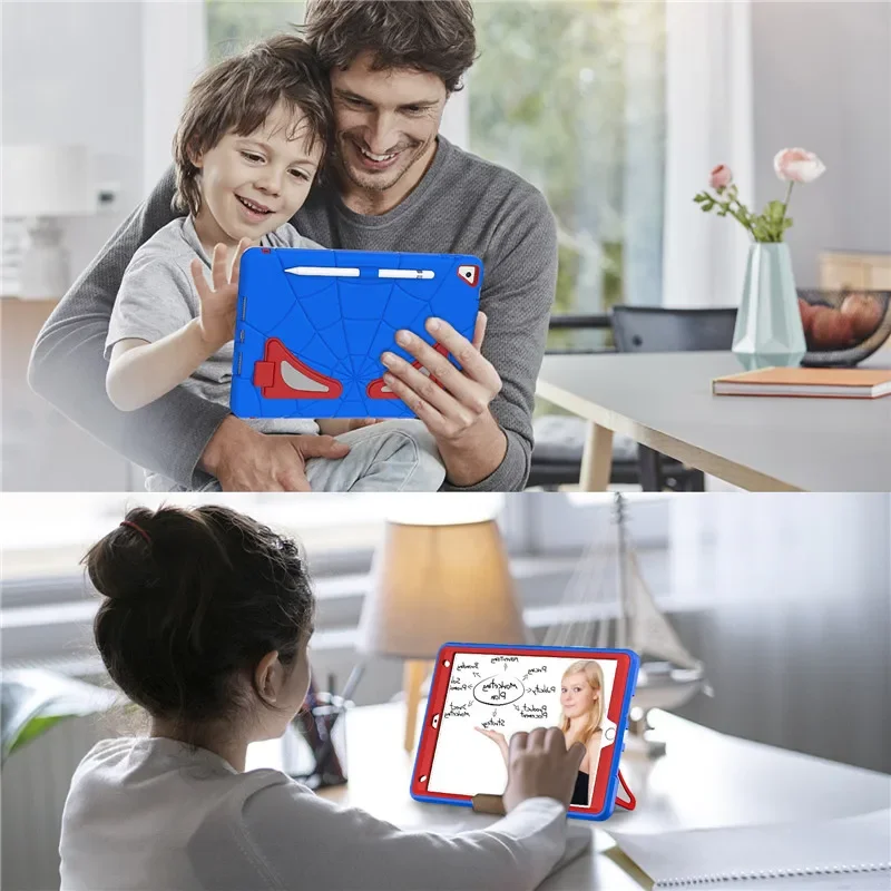 Capa de Suporte de Silicone Híbrido para Apple Ipad Estojo Seguro para Crianças Ipad 10.2 9th 8th 7th Generation2023 2023 2023 - Imagem 6