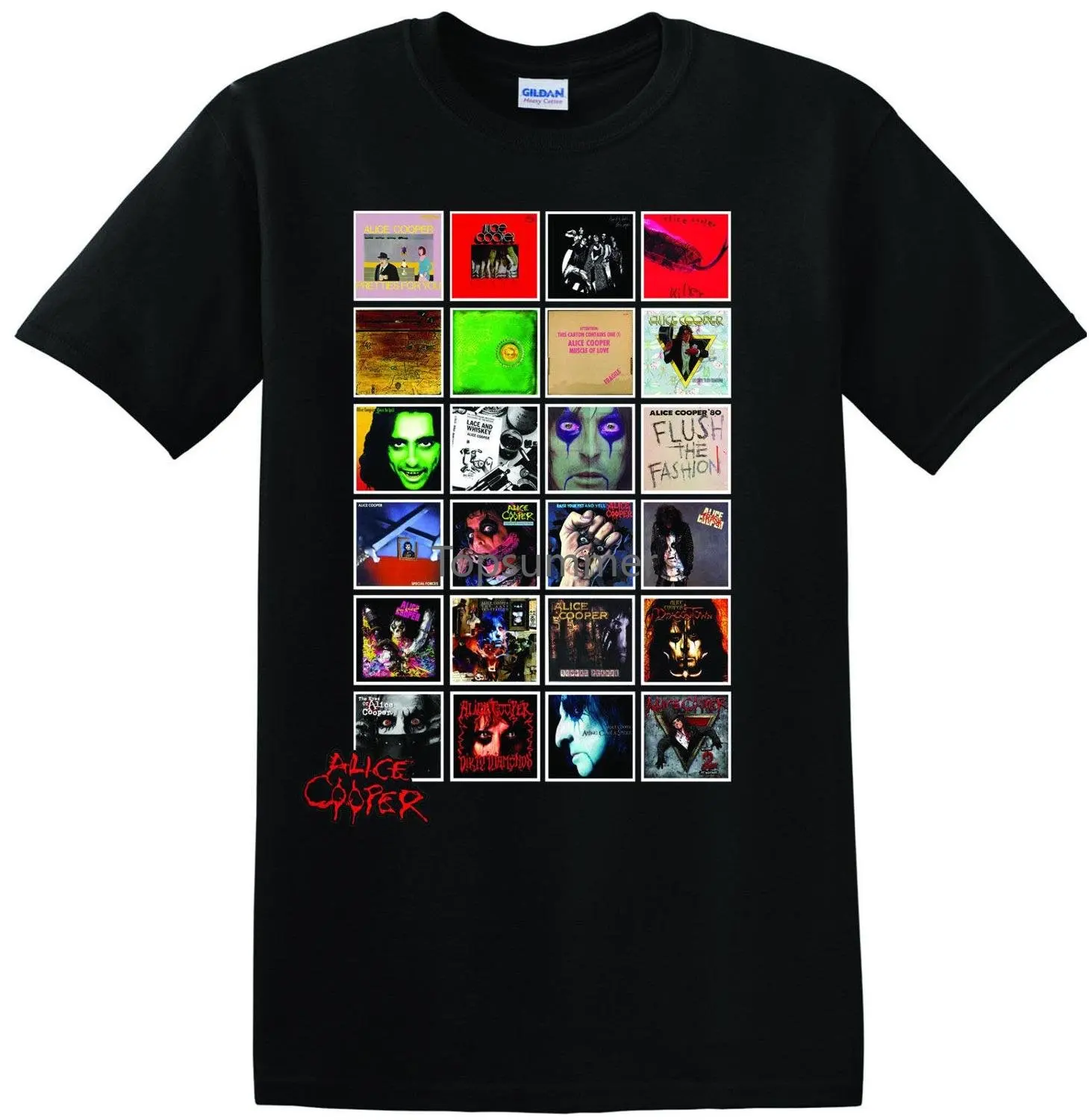 

Alice Cooper Albums T Shirt Men'S Shirts Men Clothes Novelty Cool 2017 New Arrivals