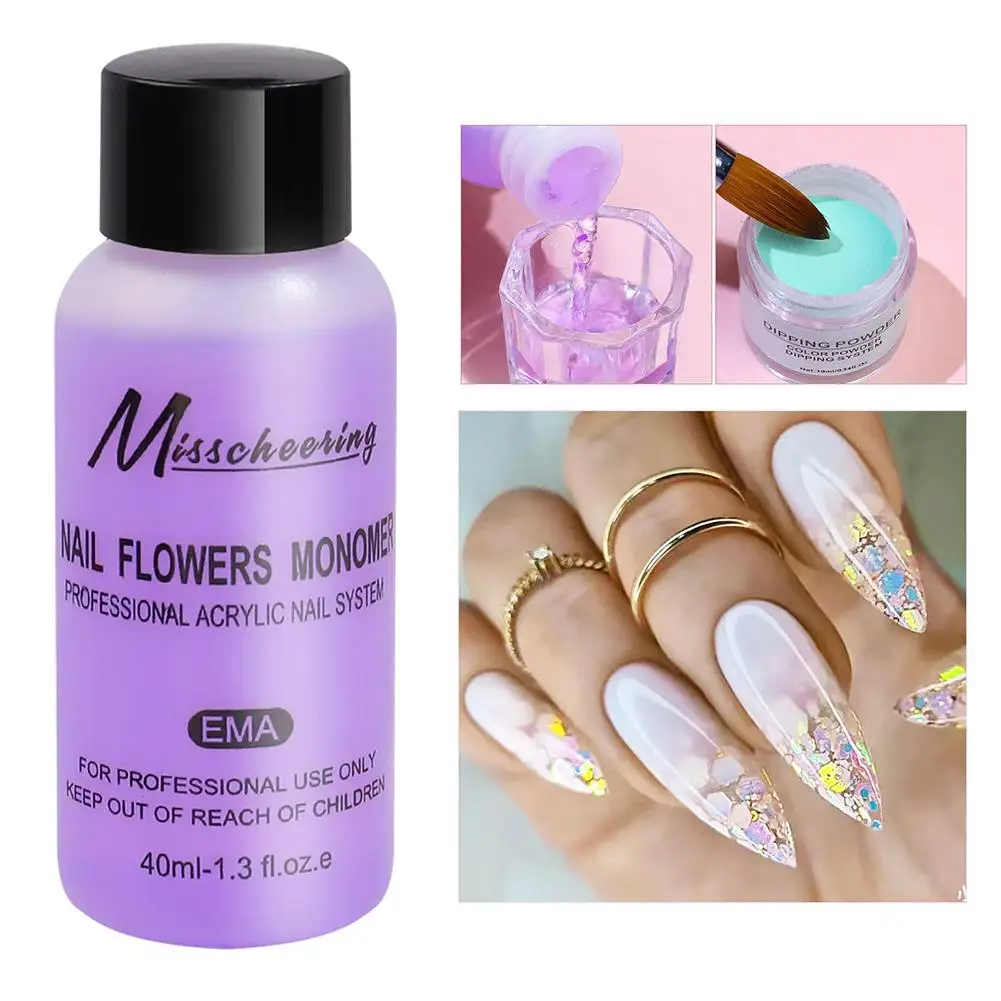 Nail Crystal Powder Kit Acrylic Liquid Crystal Nail Supplies Nail Art Carving Extension Acrylic Powder Brush Nail Manicure 3