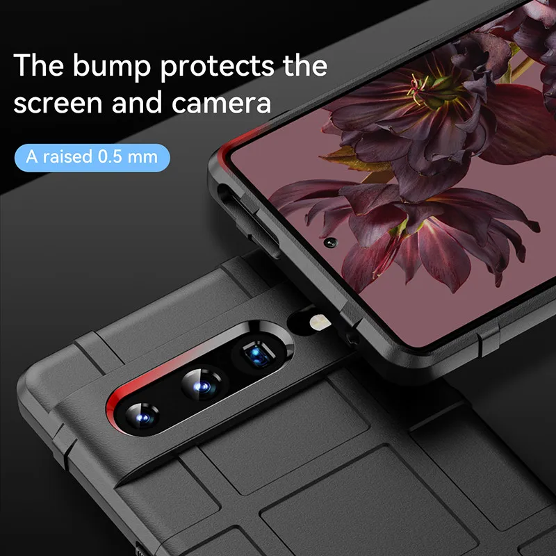 For Funda Google Pixel 8 Pro Case Google Pixel 6A 7A 6 7 8 Pro Cover  Housing Shockproof Armor Rubber Anti-Slip Phone Back Case - AliExpress