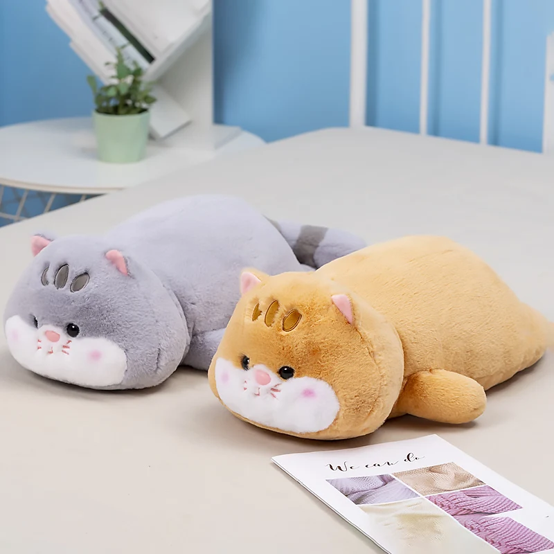 Cartoon Stuffed Animals Plush Throw Sleeping Pillow Toy Cute Cat Dog Rabbit Pig Plushies Cushion Kawaii Soft Kids Peluche Toys