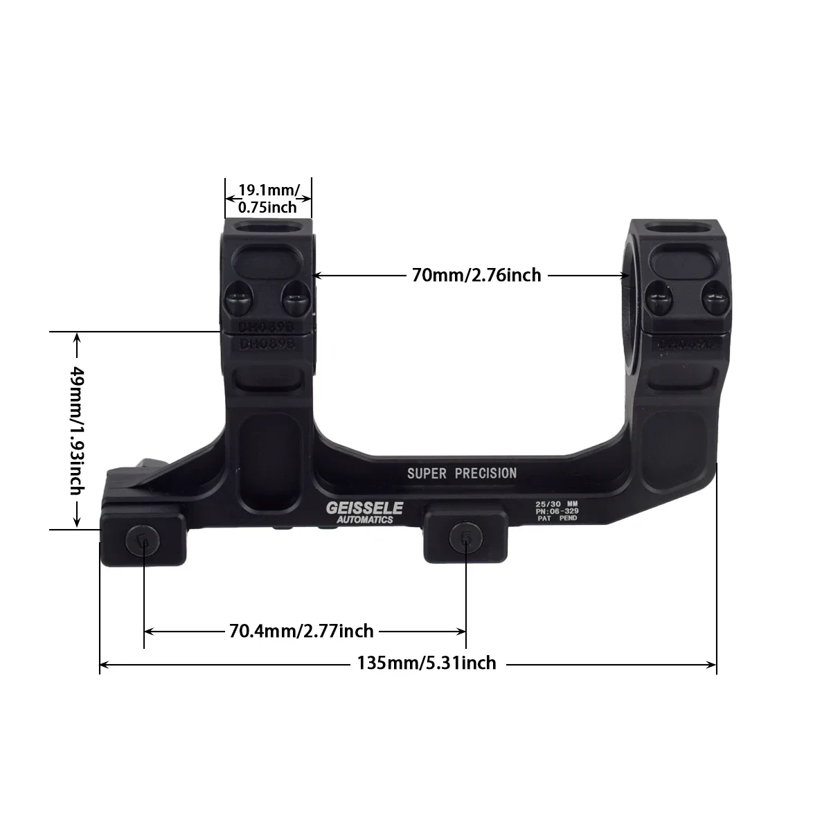 Rifle Scope Mount Ring Rifle Scope Mount GEISSELE Tactical AR15 AK47 AK74 Scope Mount Optical Sight Mount RM Offset Shotgun Rings Riflescope For 11mm 20mm Rail HK416