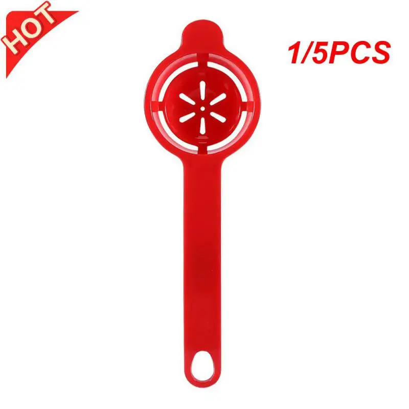 1/5PCS Egg Yolk Separator Convenient Long Handle Durable And Easy To Clean Smooth Bake