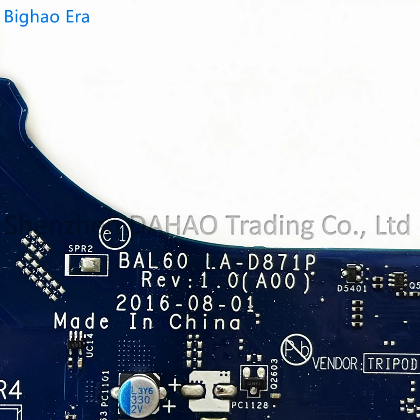 Placa-mãe para Dell Inspiron 15 La-d871p Intel I37100u I5-7200u Cpu Cn:0dmd9k 0kckcp 0p1mtv Bal60-laptop - Imagem 3