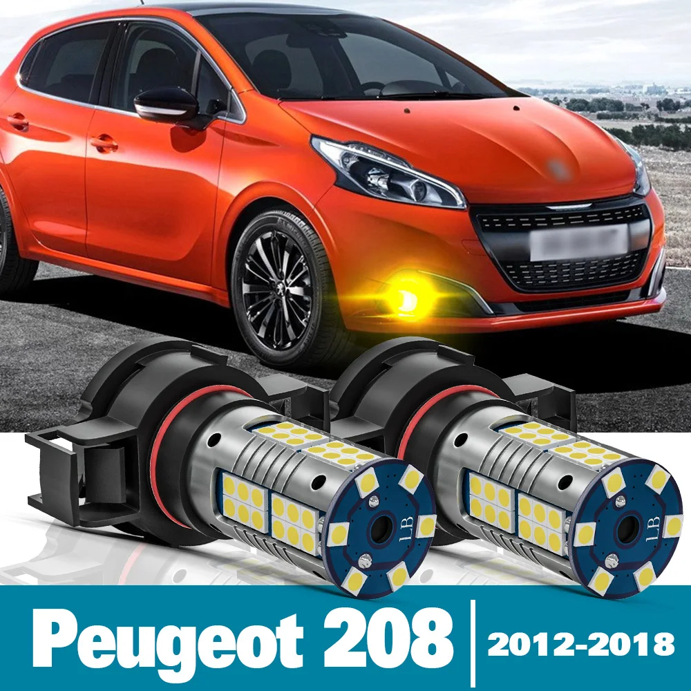 2pcs LED Fog Light For Peugeot 208 I 1 Accessories 2012 2013 2014 2015