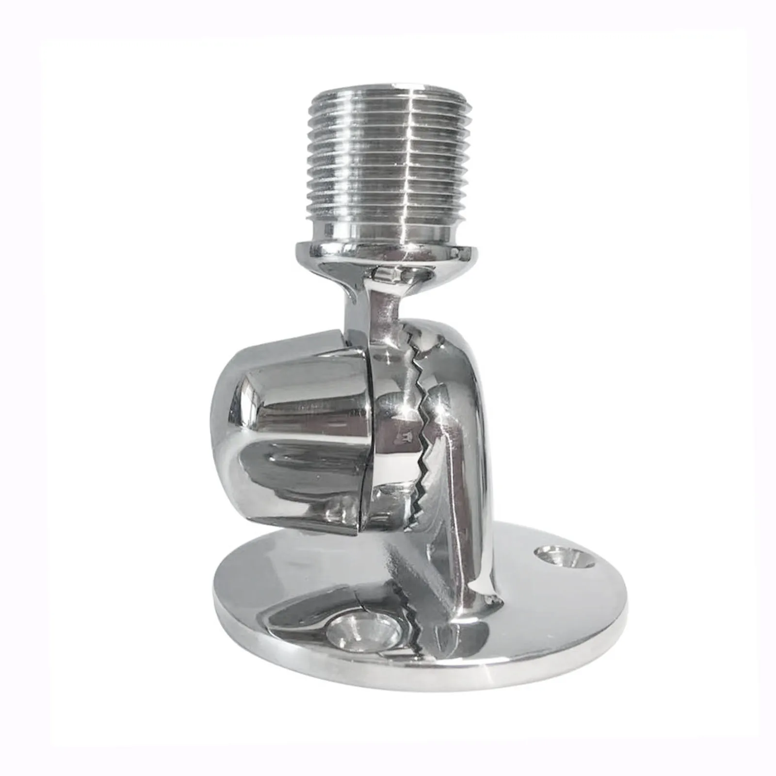 Boat 316 Stainless Steel 1inch 25mm Adjustable Swivel Round Base Antenna Mount Holder Marine Hardware Accessories