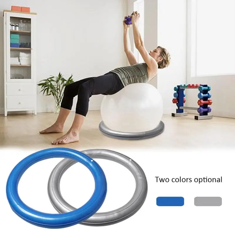 Exercise Ball Base Round PVC Stability Ball Balance Seat Reusable Multifunctional Stand For Home Gym Improves Posture