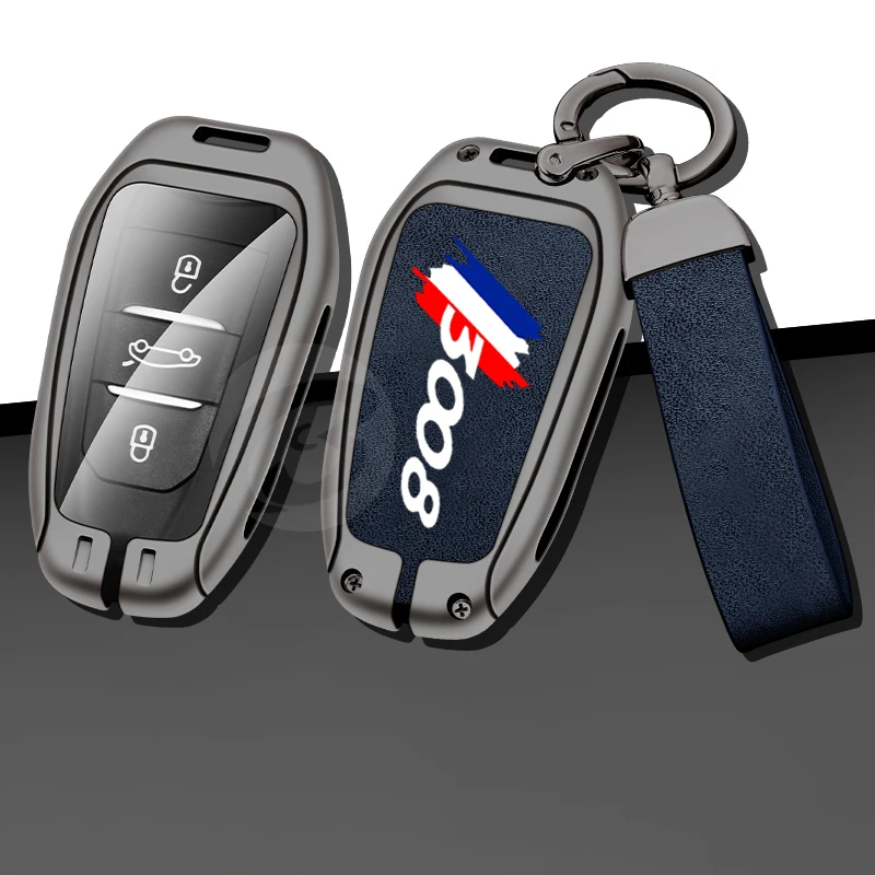 Zinc Alloy Car Key Case Cover for Peugeot 3008 Gt Line Custom Logo  Protetive Key Shell Set Smart Keychain Keyless Accessories - AliExpress